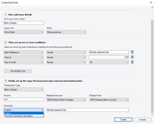 Sage 50 Canada: Create Bank Rule