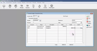 DacEasy: General Ledger Transaction Entry