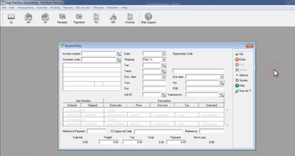 DacEasy: Invoice Entry Dialog