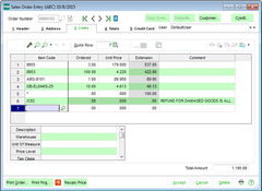 Sage 100: Sales Order Entry