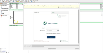 Sage Timeslips: Affinipay Sign In Page