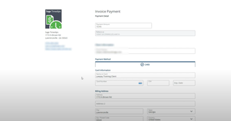 Sage Timeslips: Invoice Payment