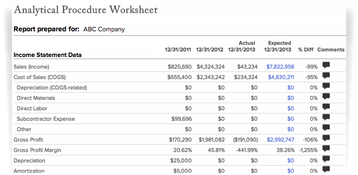 ProfitCents: Analytics Procedure Worksheet