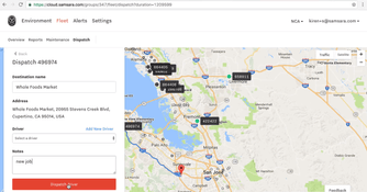 Samsara Fleet Management: Dispatch