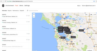 Samsara Fleet Management: Fleet Map