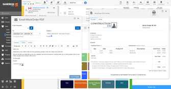 Sandbox ERP: Templates and Emails