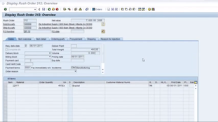 SAP Business All-in-One: Rush Order