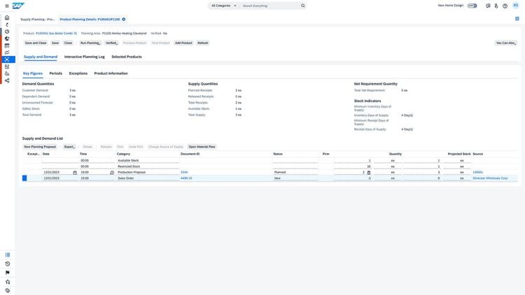 SAP Business ByDesign Product Planning