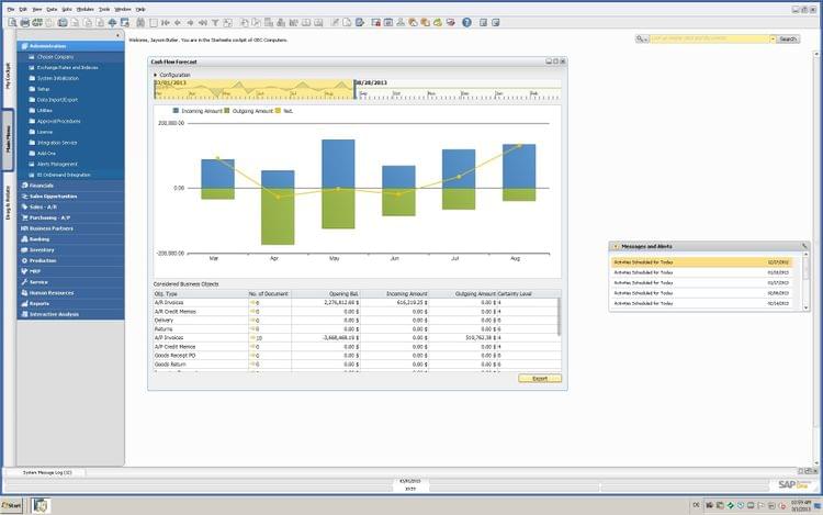 SAP Business One Cash Flow Report