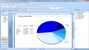 SAP Crystal Reports: World Sales Report