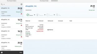 SAP ERP Central Component (SAP ECC): Purchase Order