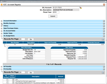 American Data Group: GL Account Inquiry