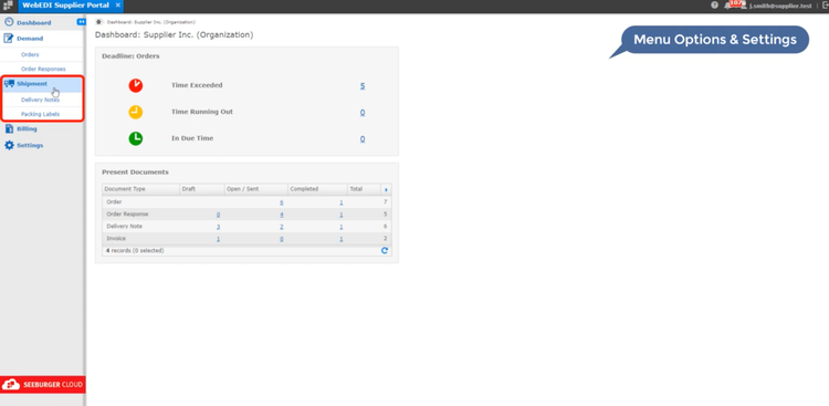 SEEBURGER BIS Supplier Portal