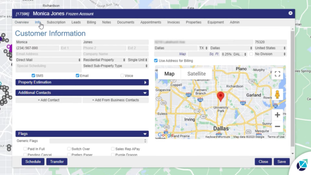 ServSuite by FieldRoutes: Customer Information Page