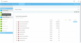 SimpleKPI: Reports