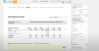 SimplifyEm: Tenant Balance History