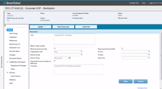 SmartSolve eQMS: Document Control