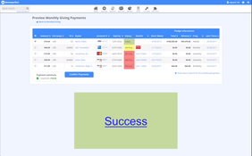 DonorPerfect: Monthly Giving Payments