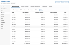 Spacebase: Monthly Expenses