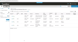 TrackWise: Records