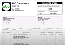 SpendMap: Company Purchase Order