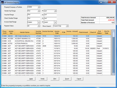 SKYLINE Property Management Software: AP Invoice Inquiry