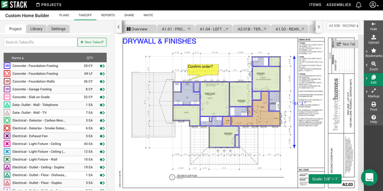 Stack Estimating and Takeoff software