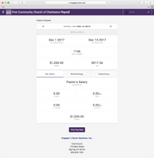 CDM+ Church and Non-Profit Management: Paystub