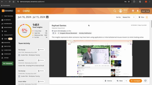 Teramind: OMNI Dashboard