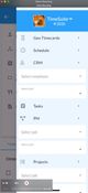 TimeSuite ERP: Mobile Menu