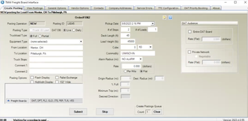 TMW.Suite: Freight Board Interface