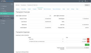 TotalBrokerage: Transaction Financial