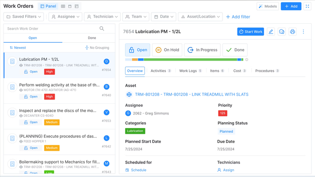 Tractian CMMS: Work Orders