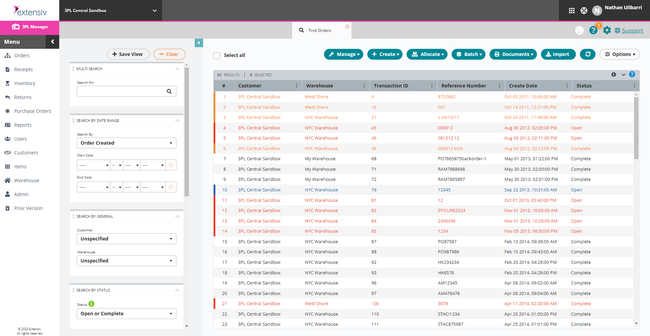 3PL Warehouse Manager: Find Orders