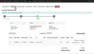 TruckingOffice: Invoice