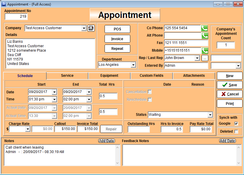 True ERP: Appointment Tracker