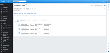 WinMan ERP: WinMan Inventory Trace