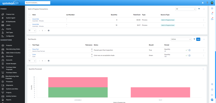 WinMan WIP Transactions