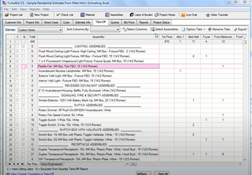 TurboBid Estimating Screenshot