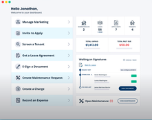 TurboTenant: Dashboard