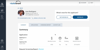 TurboTenant: Online Rental Application