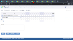 Unanet ERP GovCon: Timesheet
