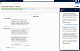 Veeva Vault QMS: CAPA Investigation Summary Editor