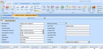 UA Business Software Screenshot