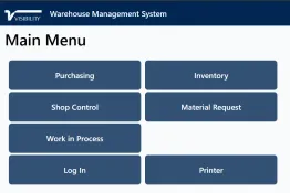 Visibility ERP: WMS Mobile App