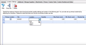 WASP InventoryCloud: Specify Minimum/Maximum Stock