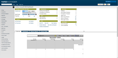 Yardi Voyager Property Management Screenshot