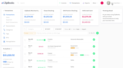 ZipBooks Screenshot
