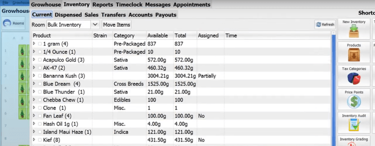 BioTrackTHC Seed To Sale Inventory