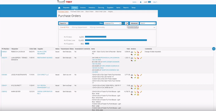 Coupa Purchase Order Software